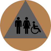 Best Western Traditional - California Unisex W/ Handicap Symbol For Door
