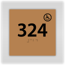 Best Western Transitional - Room Number W/ Handicap Symbol