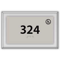 Best Western Transitional - Room Number W/ Handicap Symbol