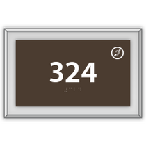 Best Western Transitional - Room Number W/ Hearing Impaired Symbol