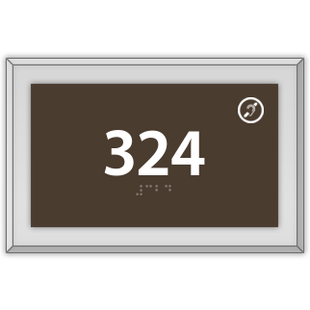 Room Number W/ Hearing Impaired Symbol
