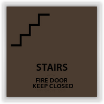 Best Western Transitional - Stair Fire Door Keep Closed