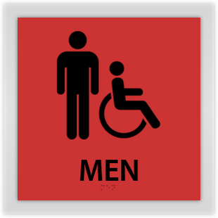 Men W/ Handicap Symbol