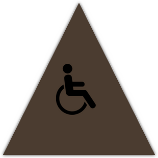 California Men W/ Handicap Symbol For Door