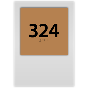 Room Number - Vertical