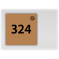 Best Western Contemporary - Room Number W/ No Smoking Symbol