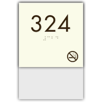Clarion - Room Number W/ Non Smoking Symbol