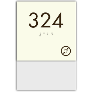 Room Number W/Hearing Impaired Symbol