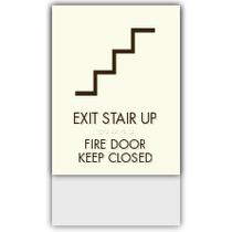 Clarion - Stairs Down-Fire Door Keep Closed