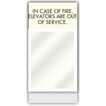 Clarion - Corridor Evacauation Sign W/ Insert