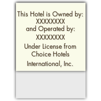 Clarion - Owner/Operator Plaque (Both Different)