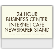 Clarion - 4 Line Long Common Room Sign