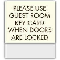 Clarion - Use Key Card For Entry