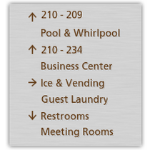 Courtyard - 8-Line Directional