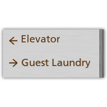 Courtyard - Perpendicular Flag Directional