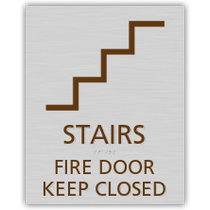 Courtyard - Stairs - Fire Door Keep Closed