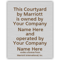 Courtyard - Owner / Operator Plaque