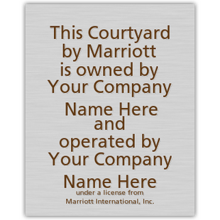 Owner / Operator  Plaque