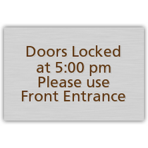 Courtyard - Door Locked – Use Lobby