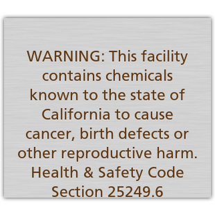 Warning – Facility
