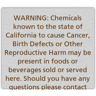 Warning – Food & Beverage