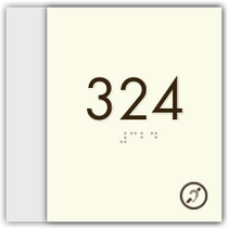 Econo Lodge / Rodeway Inn - Room Number W/Hearing Impaired Symbol