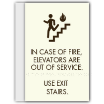 Econo Lodge / Rodeway Inn - In Case Of Fire Use Stairs
