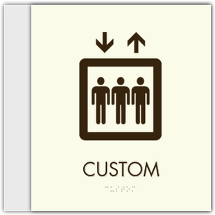 One Line Rode Signs Eco Rode - Custom 1-Line Sign With Symbol