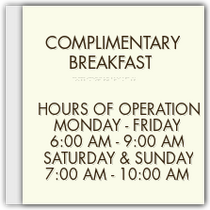 Econo Lodge / Rodeway Inn - Breakfast Area Hours Of Operation