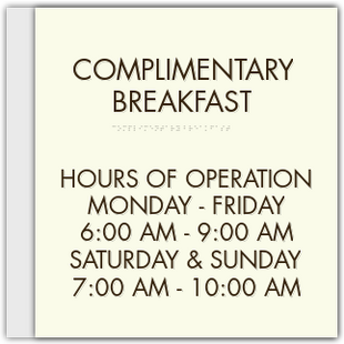 Breakfast Area Hours Of Operation
