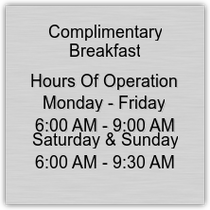 Fairfield Inn - Complimentary Breakfast Hours