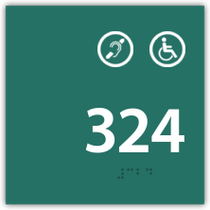 H4 - Room Number Handicap / Hearing Impaired