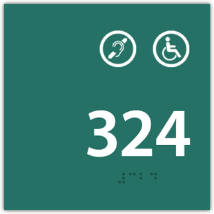 Room Number Handicap / Hearing Impaired