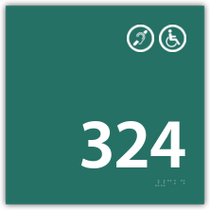 H4 - Room Number Handicap / Hearing Impaired