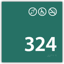 H4 - Room Number Non-Smoking / Handicap / Hearing Impaired