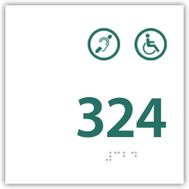 H4 - Room Number Handicap / Hearing Impaired