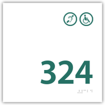 H4 - Room Number Handicap / Hearing Impaired