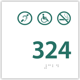 Room Number w/ Symbol