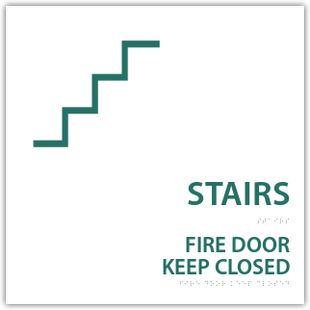 Stairs Fire Door Keep Closed