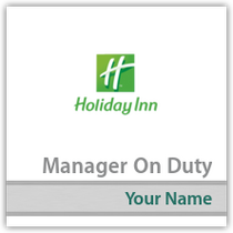 H4 - Manager On Duty W/ Name Plate
