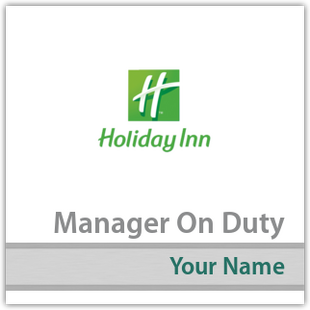 Manager On Duty W/ Name Plate