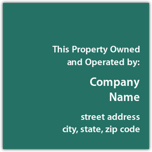 Owned And Operated By Plaque (Emerald)