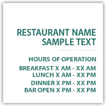 H4 - Restaurant With Hours