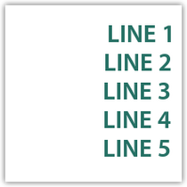 H4 - 5 Line Information Sign