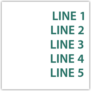 5 Line Information Sign