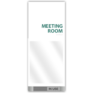 Meeting Room Identification With Window And In Use/Not In Use Slider