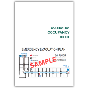 Meeting Room Maximum Occupancy With Evacuation Insert