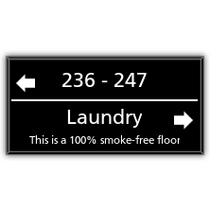 Hampton Inn - 2-Line Directional w/ No Smoking Line