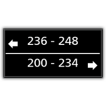 Hampton Inn - 2-Line Directional