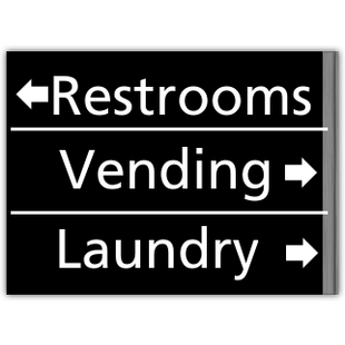 LARGE PERPENDICULAR OVERHEAD (FLAG) SIGN